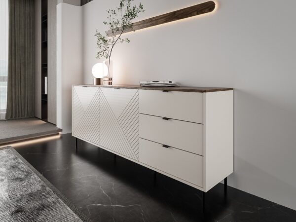 Komoda evo 2 vrata tri ladice4  globalmtc